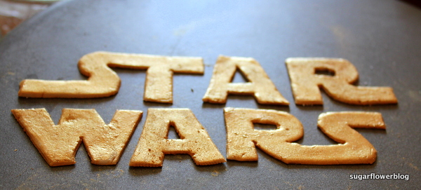 Star wars logo fondant